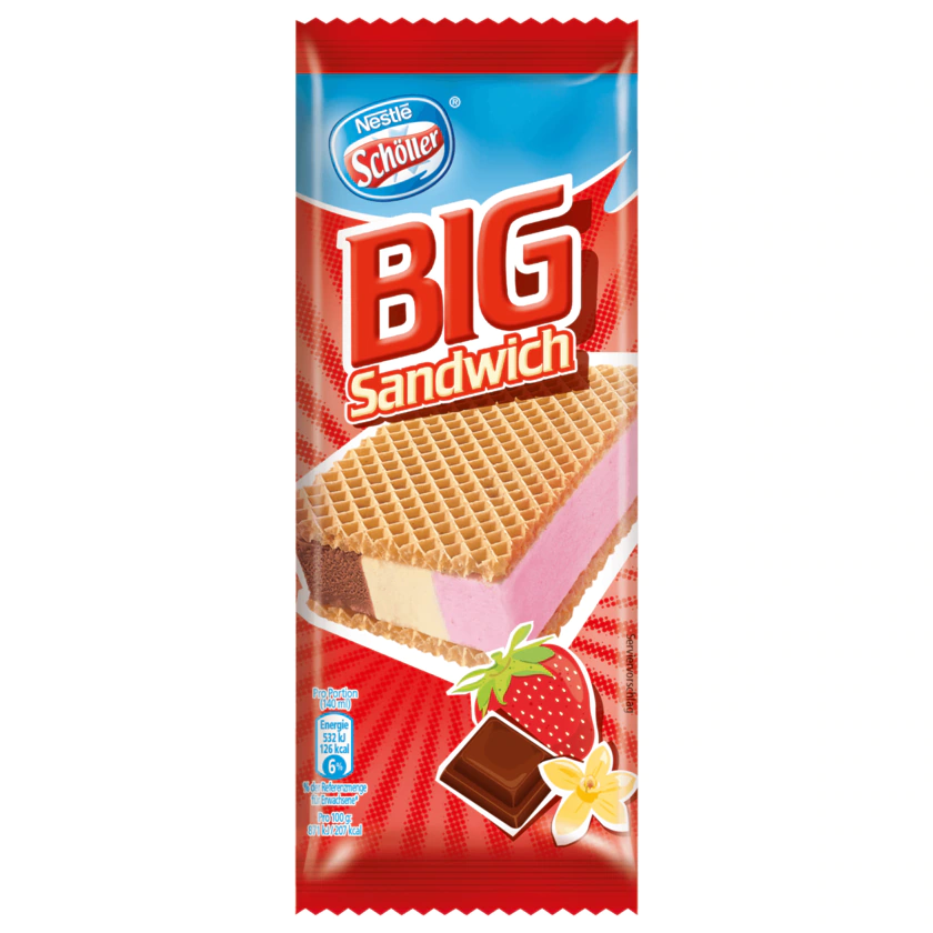 Nestlé Schöller Eis Big Sandwich 140ml - 4008210103753
