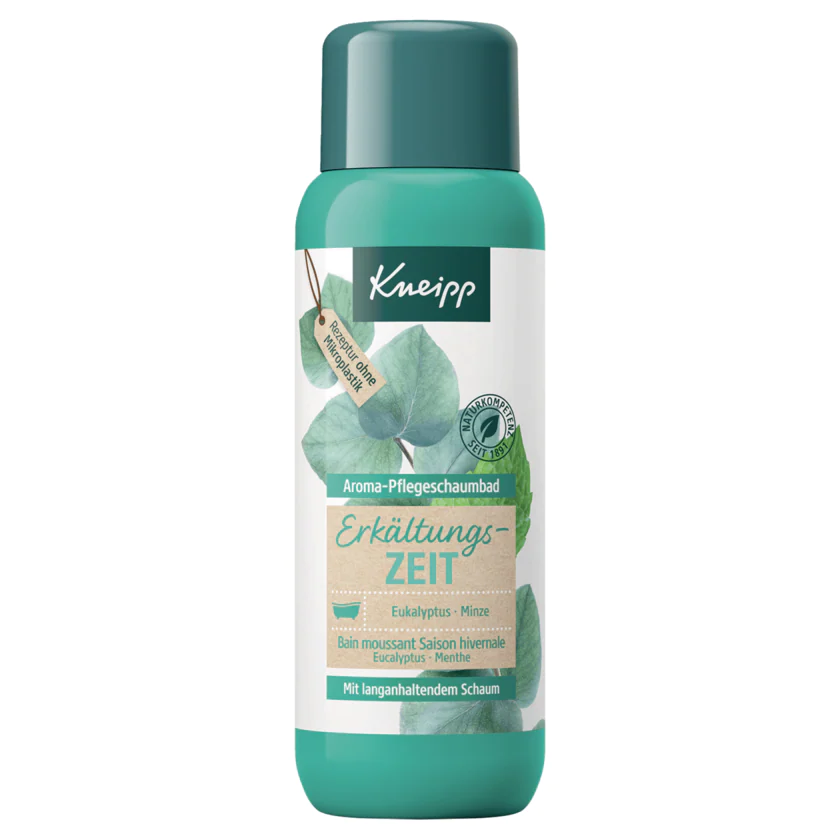 Kneipp Aroma-Pflegeschaumbad Erkältungszeit Eukalyptus + Minze 400ml - 4008233109121
