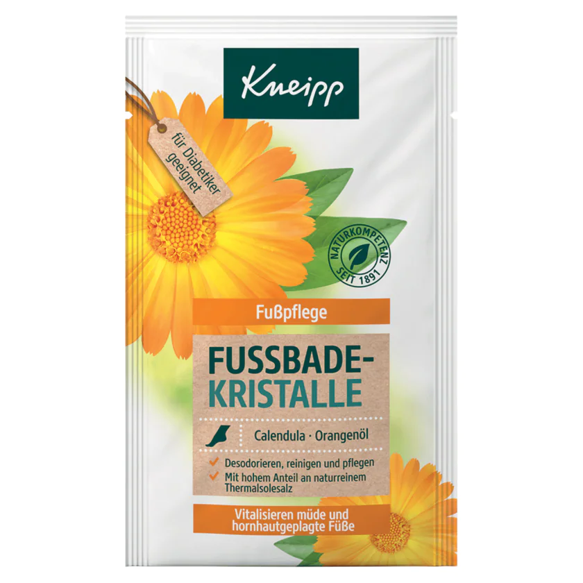 Kneipp Fußbadekristalle Calendula Orangenöl 40g - 4008233137001