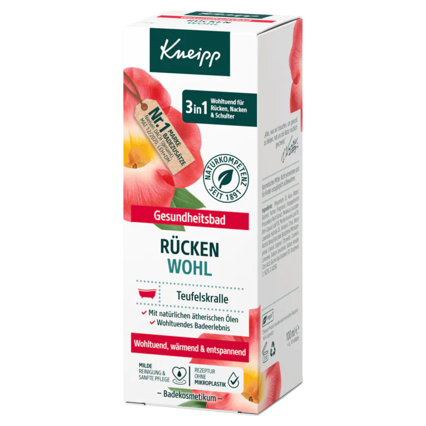 Kneipp Gesundheitsbad Rücken Wohl Teufelskralle 100ml - 4008233164533