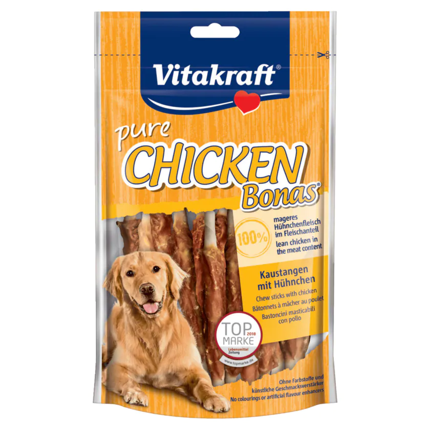 Vitakraft Pure Chicken Bonas Kaustangen 80g - 4008239166289