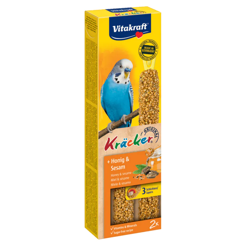 Vitakraft Kräcker Honig-Sesam Sittich 2 Stück - 4008239212382