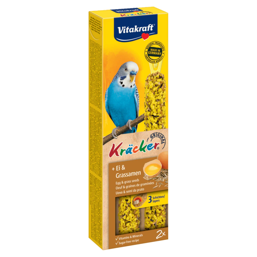 Vitakraft Kräcker Ei-Grassamen Sittich 2 Stück - 4008239212634