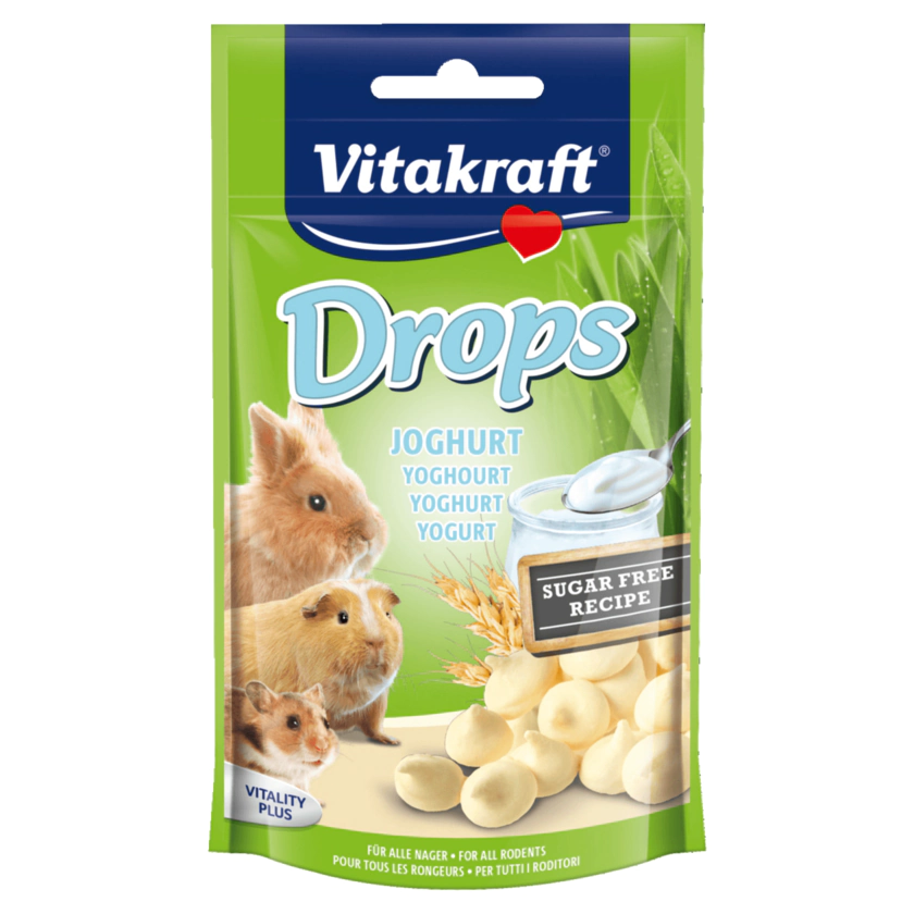 Vitakraft Drops Joghurt zuckerfrei Nager 75g - 4008239257895