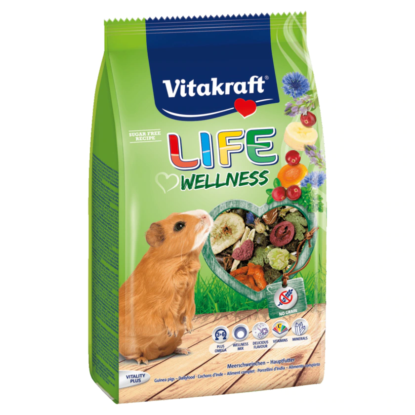 Vitakraft Life Wellness Futter für Meerschweinchen 600g - 4008239258861