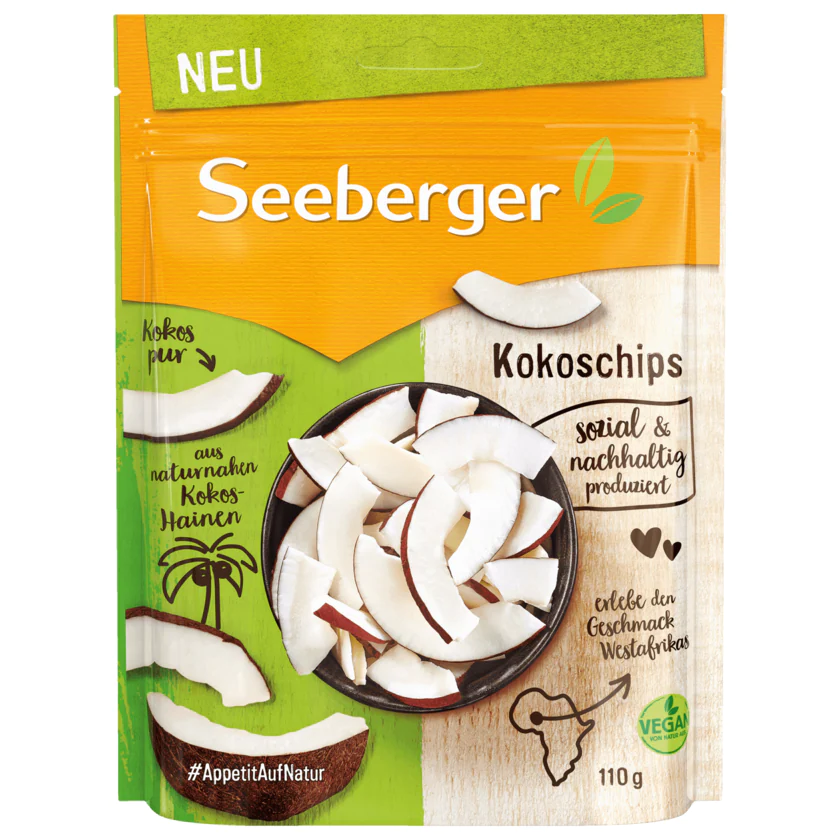 Seeberger Kokoschips 110g - 4008258147009
