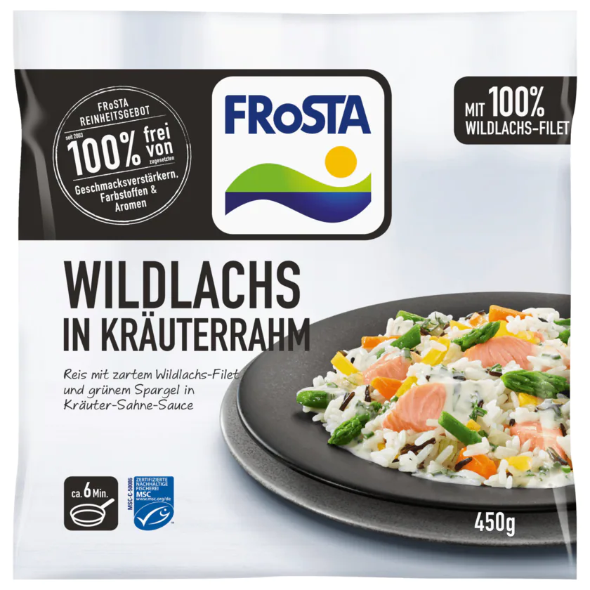 Frosta MSC Wildlachs in Kräuterrahm 450g - 4008366015535
