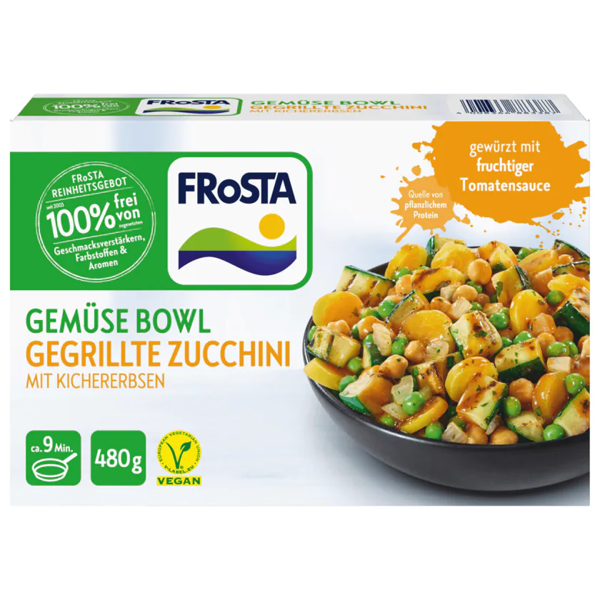 Frosta Gemüse Bowl Gegrillte Zucchini vegan 480g - 4008366883387