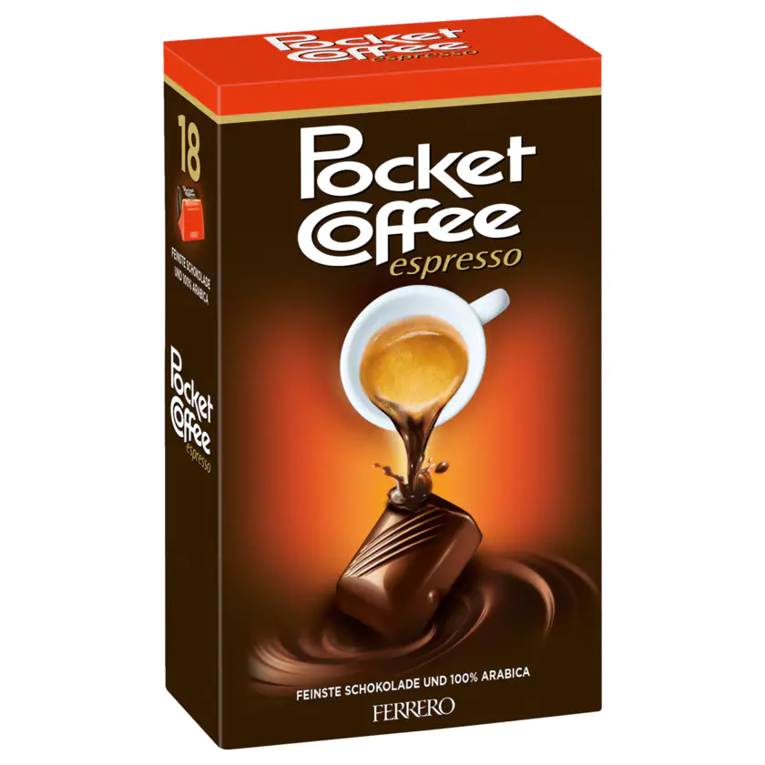 Ferrero Pocket Coffee Espresso 18 Pack - 4008400141824