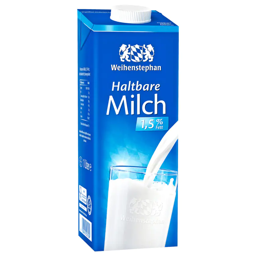 Weihenstephan haltbare Milch 1,5% 1L - 4008452027589
