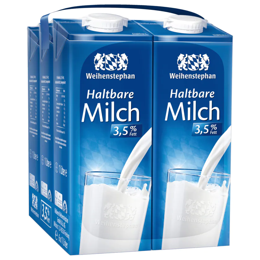 Weihenstephan H-Milch 3,5% 6x1l - 4008452033948