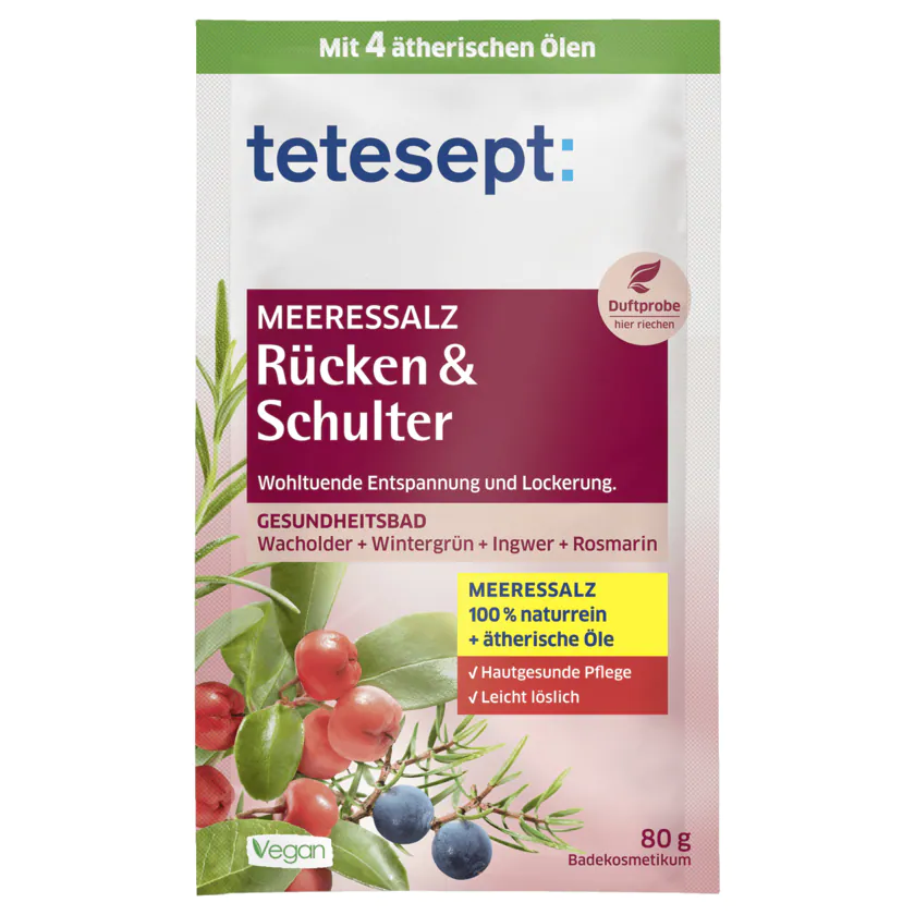 Tetesept Meeressalz Rücken & Schulter 80g - 4008491431071
