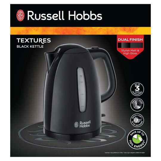 Russell Hobbs Textures Black Kettle - 4008496855766