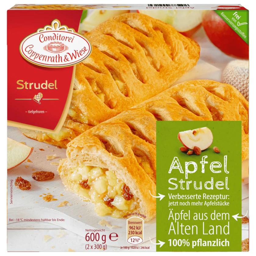 Coppenrath & Wiese Apfel Strudel vegan 600g - 4008577002164