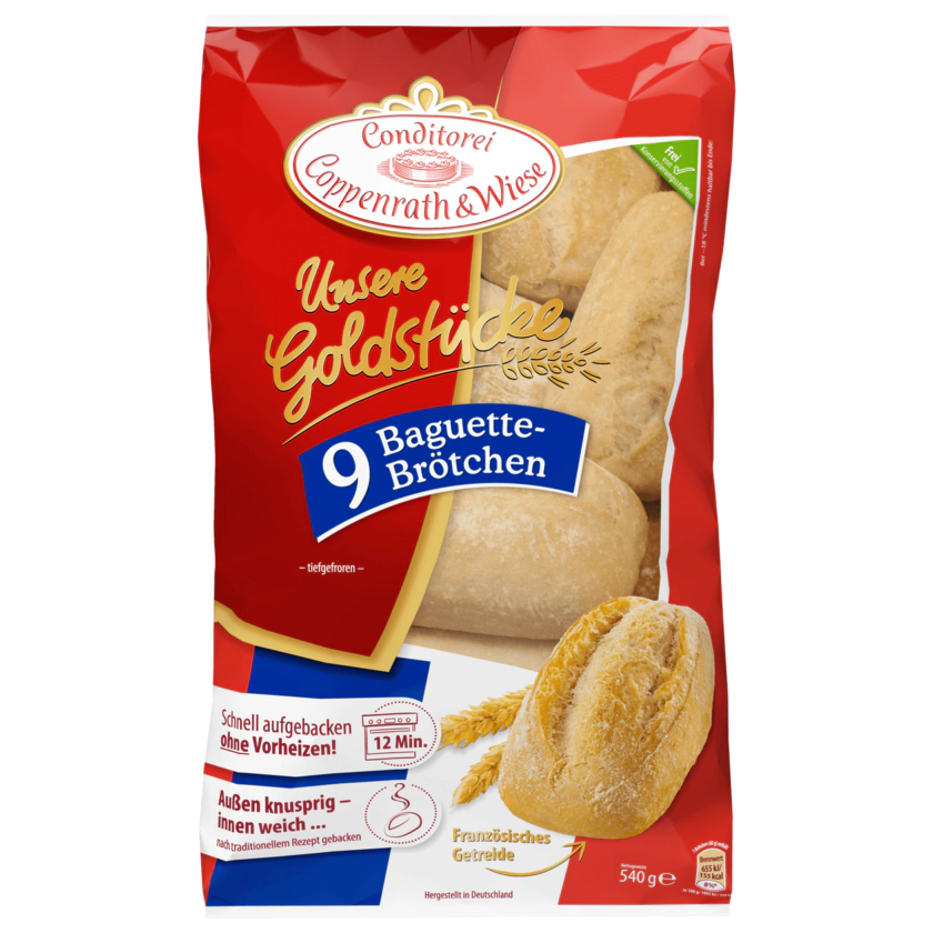 Unsere Goldstücke - 9 Baguette-Brötchen - 4008577006391