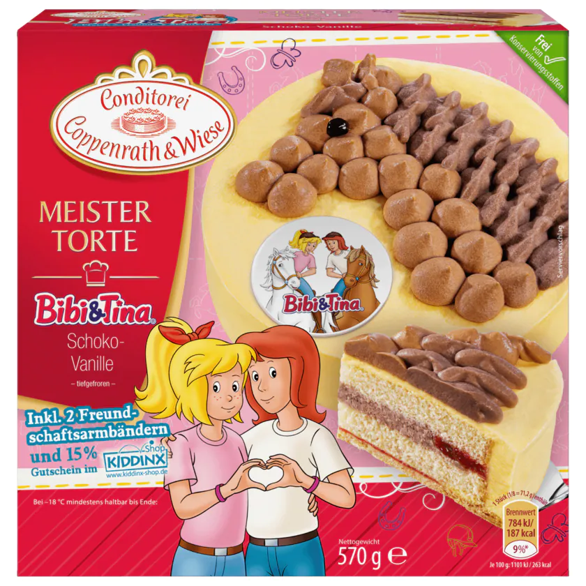 Coppenrath & Wiese Meistertorte Bibi & Tina Schoko-Vanille 570g - 4008577006629