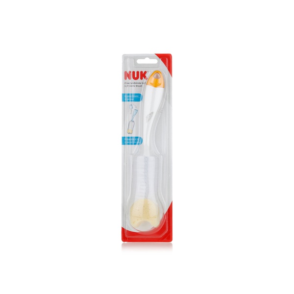 NUK 2 in 1 bottle brush with sponge tip - Waitrose UAE & Partners - 4008600142737