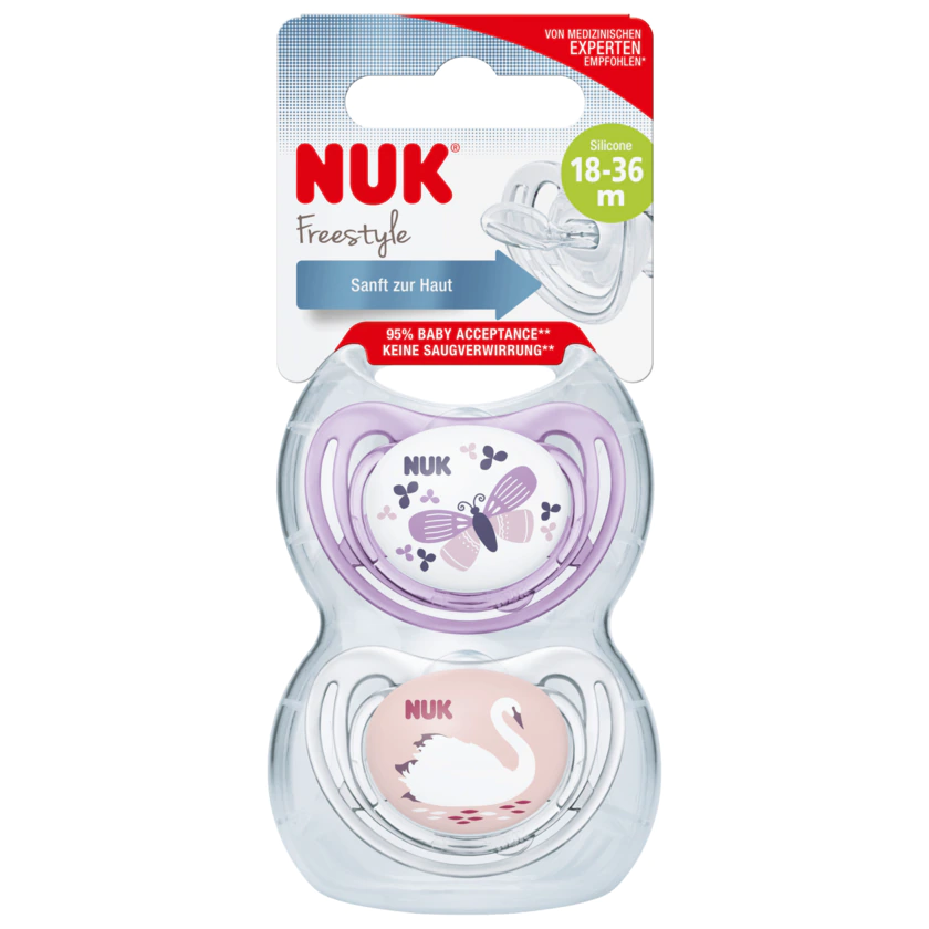 Nuk Freestyle Silicone 18-36 Monate 2 Stück - 4008600260035