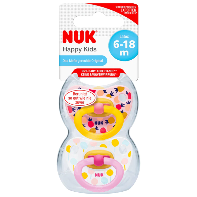 Nuk Beruhigungssauger Happy Kid Gr.2 2 Stück - 4008600261339