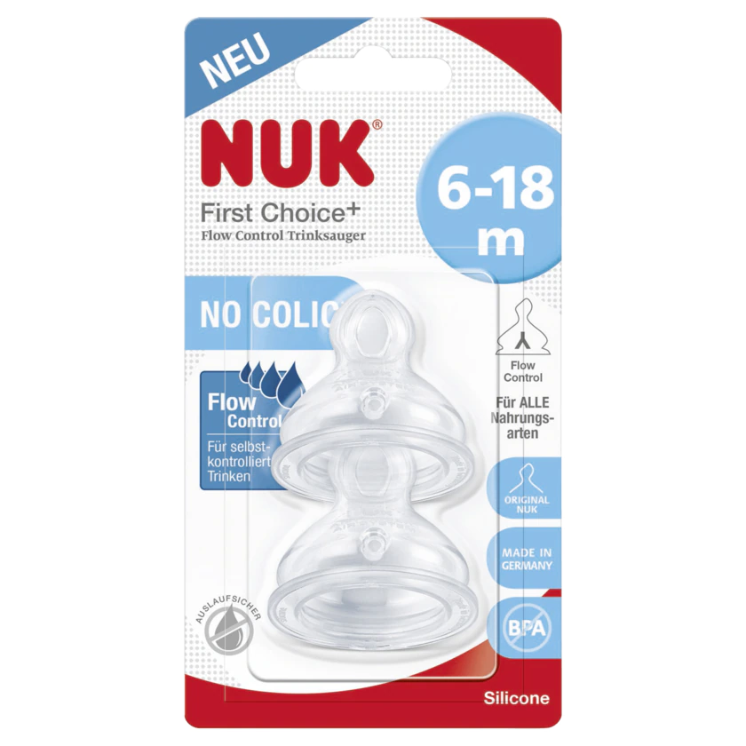 Nuk First Choice Trinksauger 6-18 Monate 2 Stück - 4008600382201