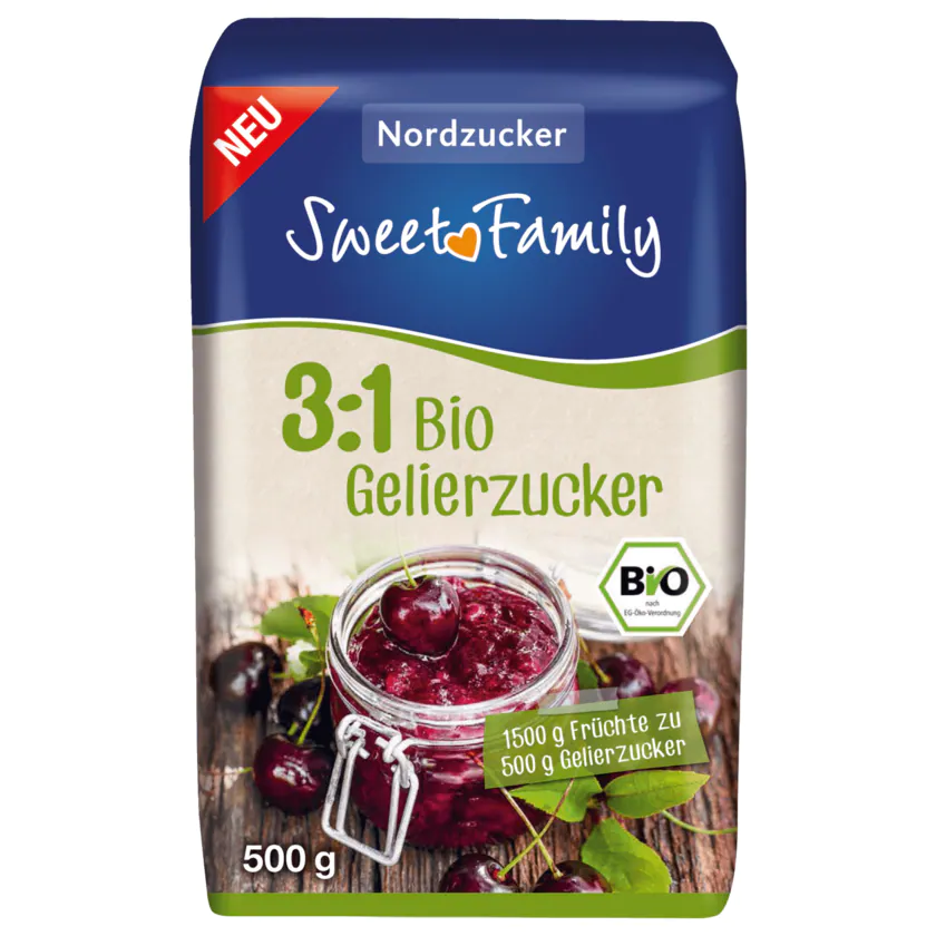 Sweetfamily Bio Gelierzucker 3:1 500g - 4008671725990