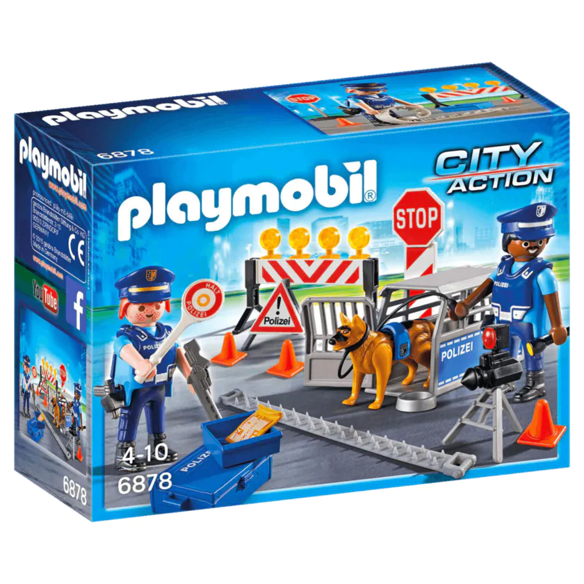 Playmobil City Action Polizei-Straßensperre - 4008789068781