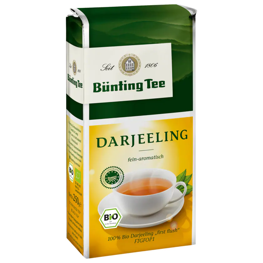 Bünting Tee Bio Darjeeling 250g - 4008837202099