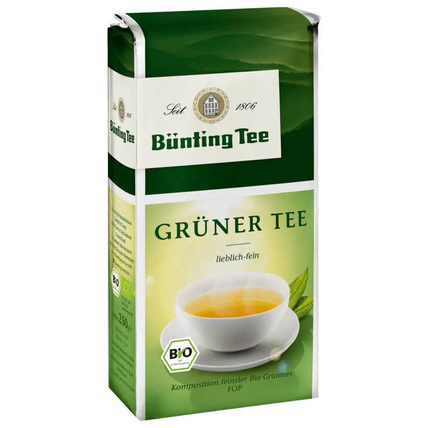 Bünting Tee Bio Grüner Tee 250g - 4008837203003