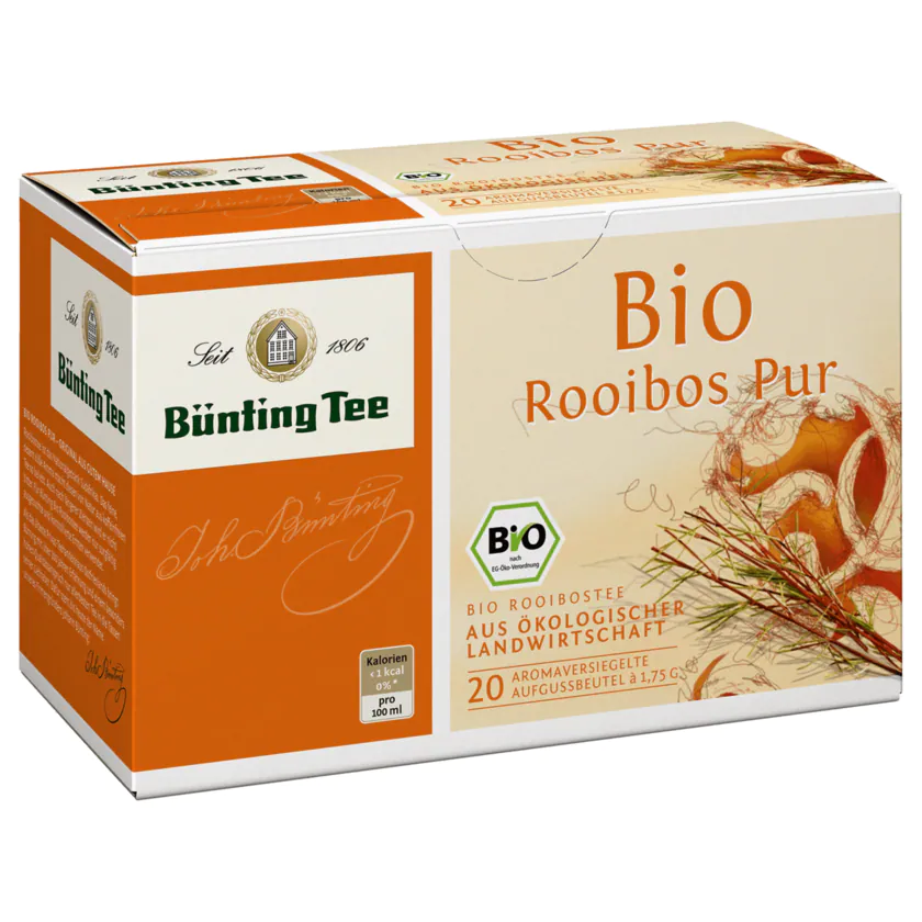 Bünting Tee Bio-Rooibos 35g, 20 Beutel - 4008837223063