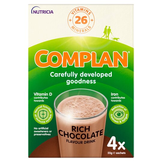 Complan Nutritional Drink Drink Chocolate 4X55g - 4008976682097