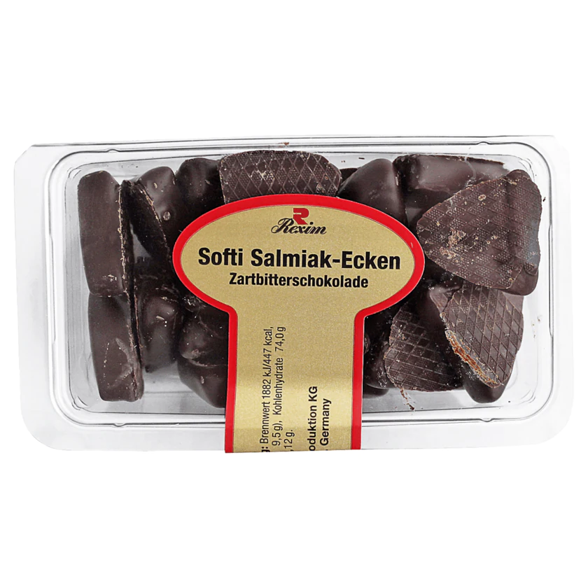 Rexim Softi Salmiak Ecken Zartbitterschokolade 125g - 4009211018527