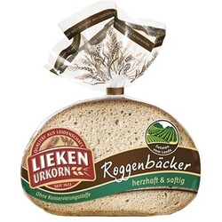 LIEKEN URKORN Roggenbäcker Brot, 500 g - 4009249038696