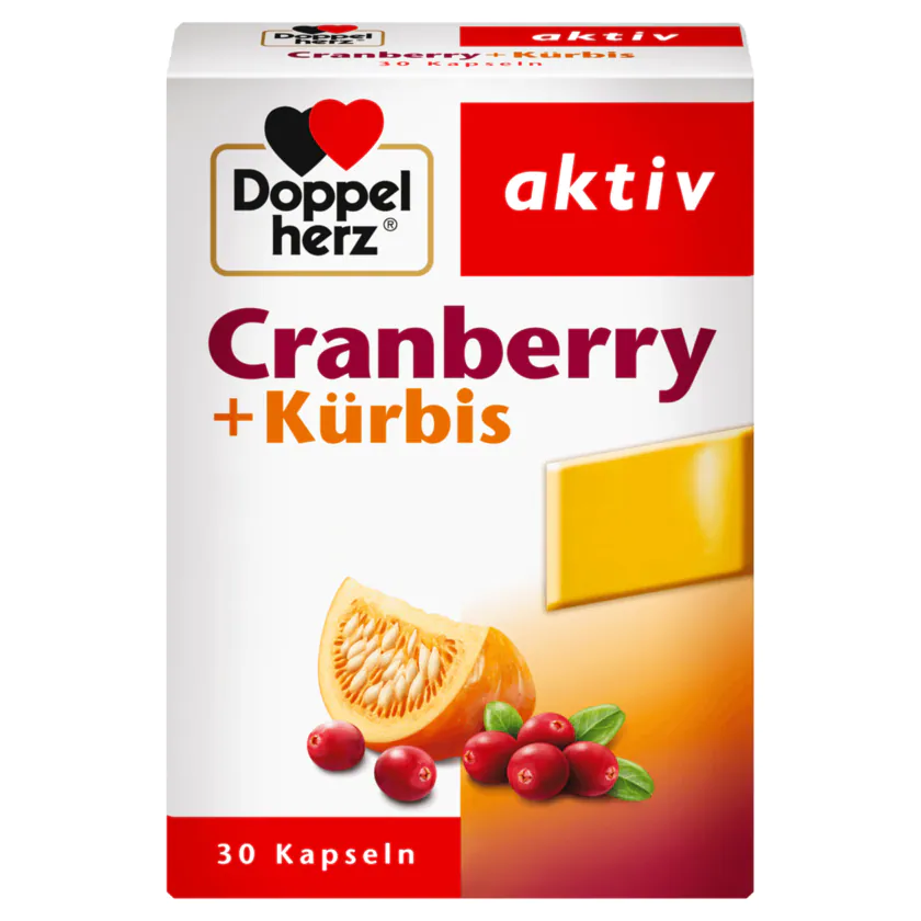 Doppelherz Cranberry + Kürbis Aktiv 30 Kapseln - 4009932001327