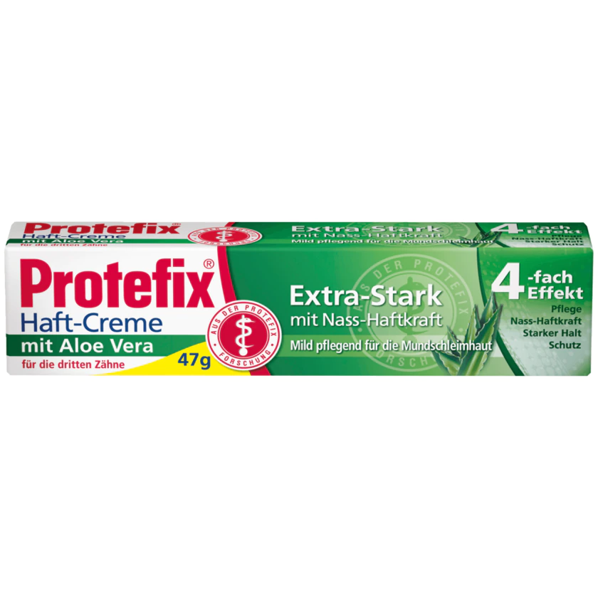 Protefix Haftcreme mit Aloe Vera Extra-Stark mit Nass-Haftkraft 47g - 4009932002171