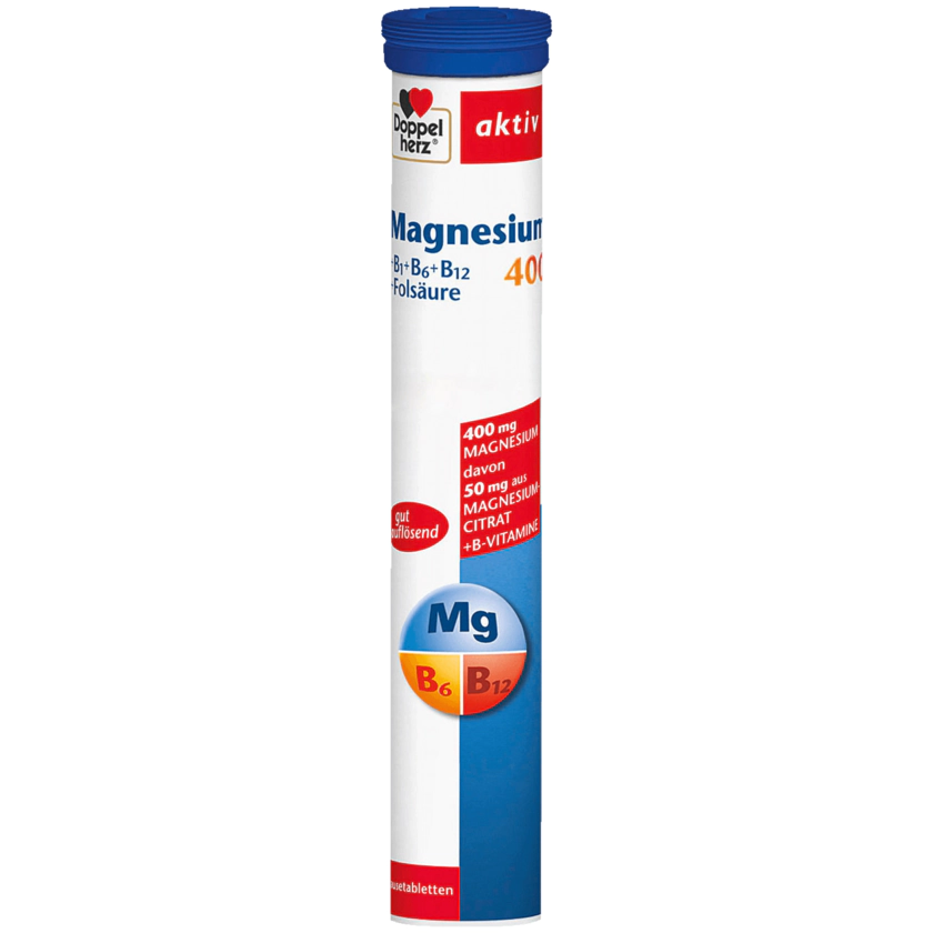 Doppelherz Magnesium 400 +B1 B6 B12+ Folsäure, Zit... - 4009932008463