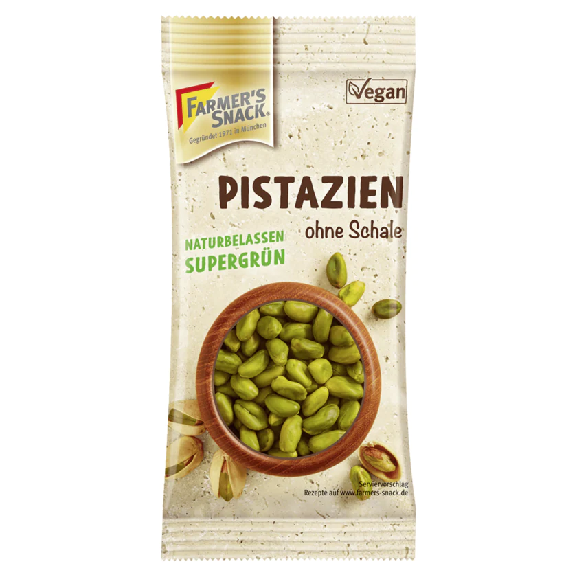 Farmer's Snack Pistazien naturbelassen supergrün 50g - 4010442400395