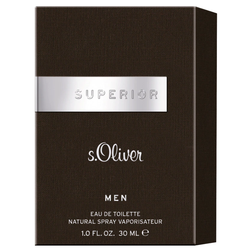 s.Oliver Superior Man Eau de Toilette 30ml - 4011700858002