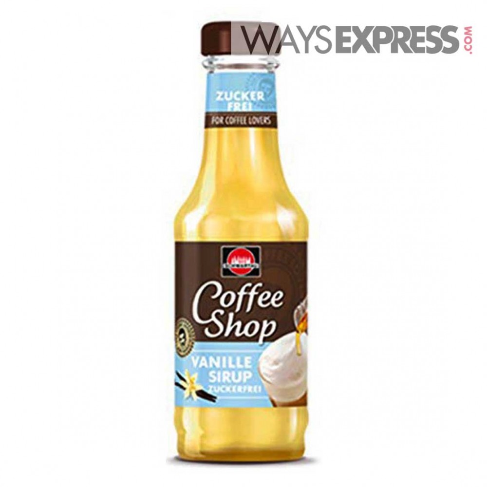 COFFEE SHOP VANILLA SYRUP SUGAR FREE 200ML - 4011800330019