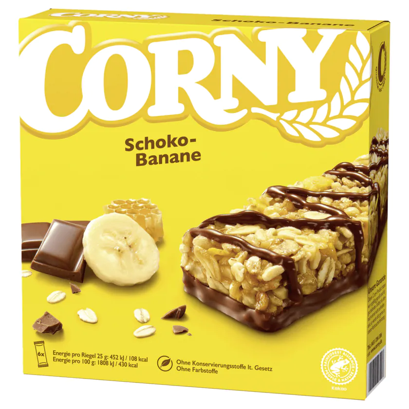Corny Schoko-banane 6 Riegel - 4011800523213