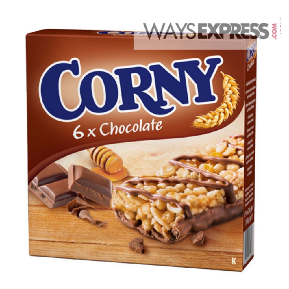 CORNY CHOCOLATE SNACK BARS X6 150G - 4011800534066