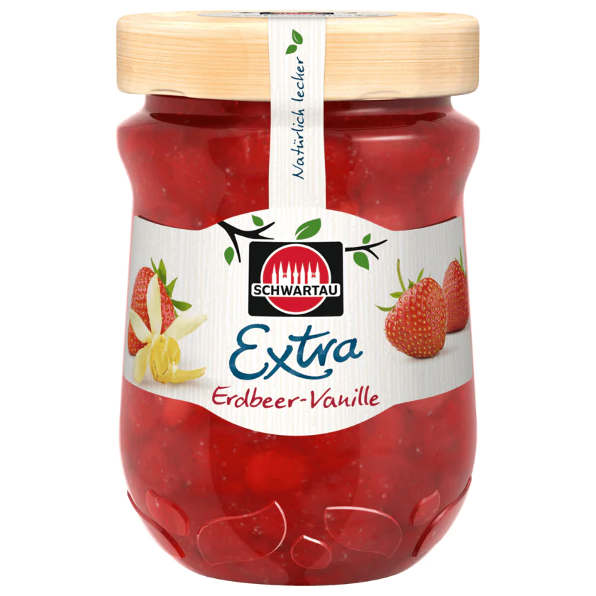 Schwartau Extra Erdbeer-Vanille Konfitüre 340g - 4011800840617