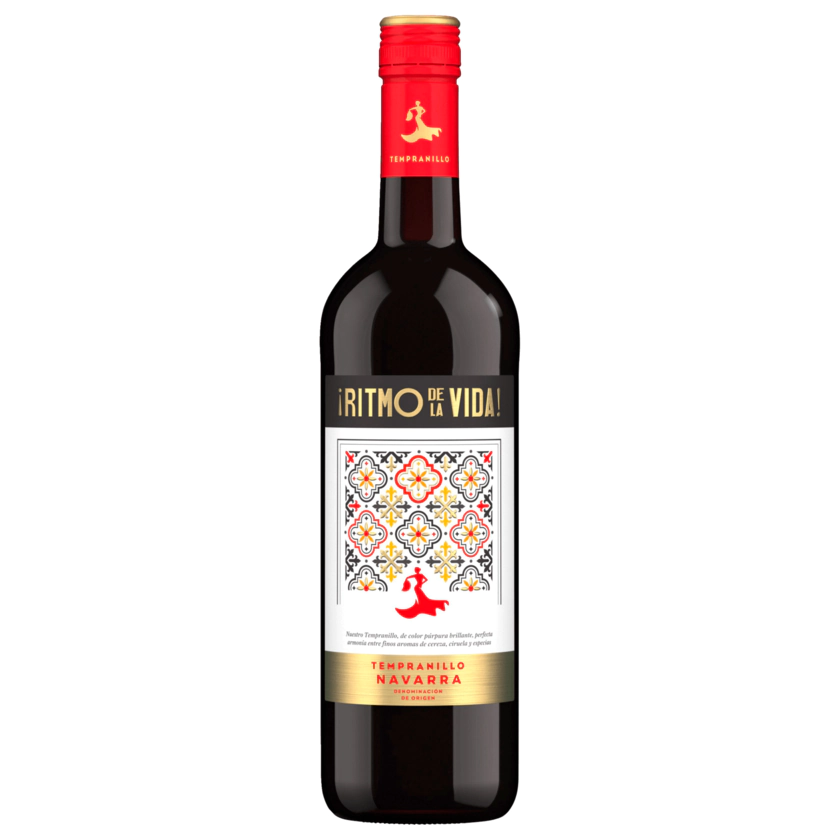 Ritmo de la vida Rotwein Tempranillo trocken 0,75l - 4011900592003