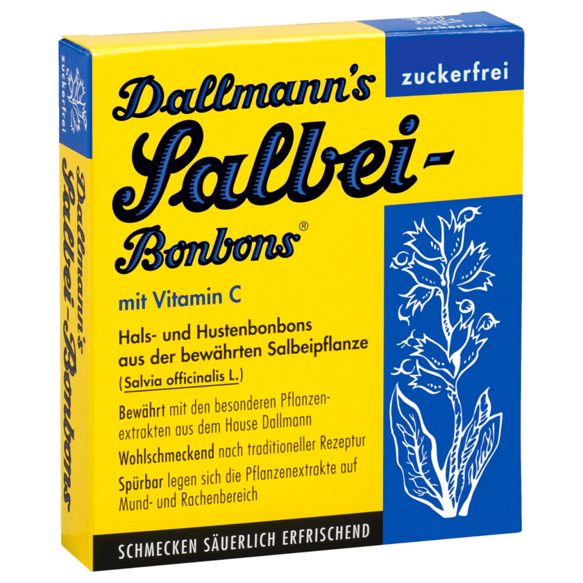 Dallmann's Salbei-bonbons Zuckerfrei - 4011932229335