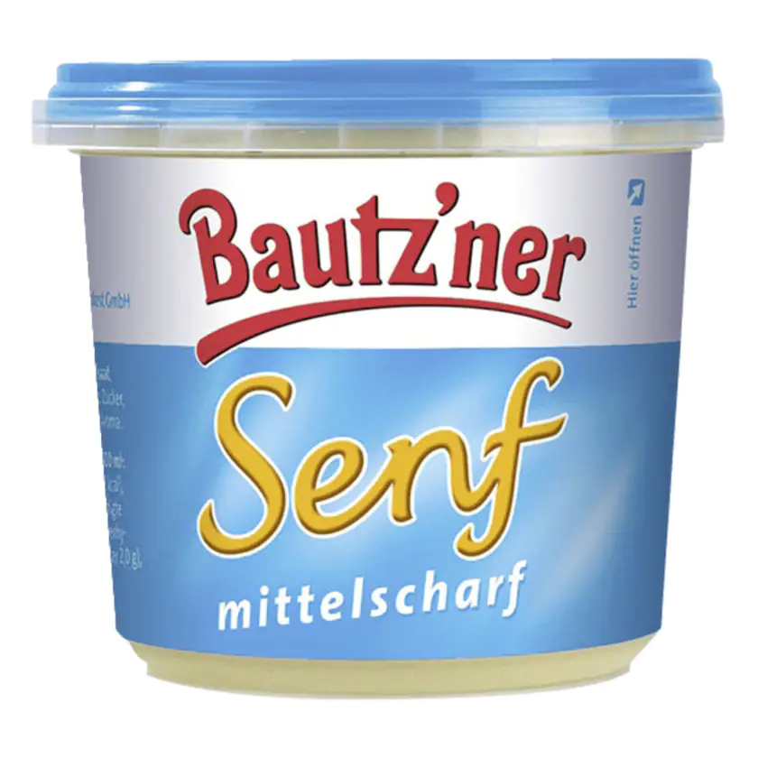 Bautzner Senf mittelscharf 200 ml - 4012860003110