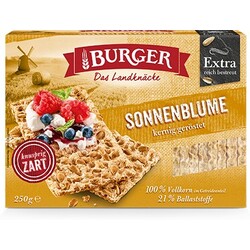 Burger Knäckebrot Sonnenblume, 250 g - 4012970012910