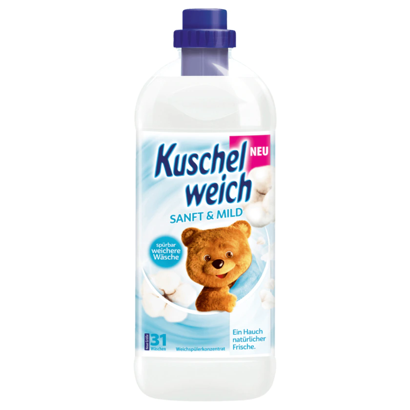 Kuschelweich Weichspüler Sanft & Mild 1l, 31WL - 4013162026012