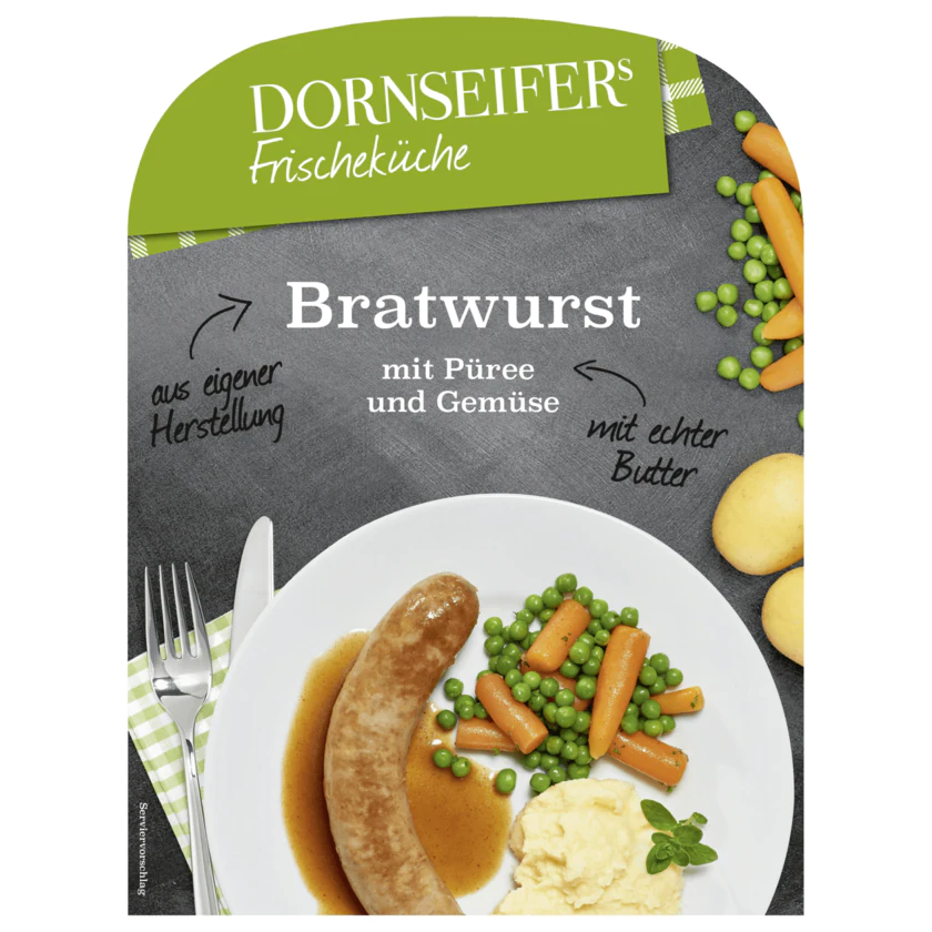 Dornseifer Bratwurst mit Püree und Gemüse 300g - 4013189482679