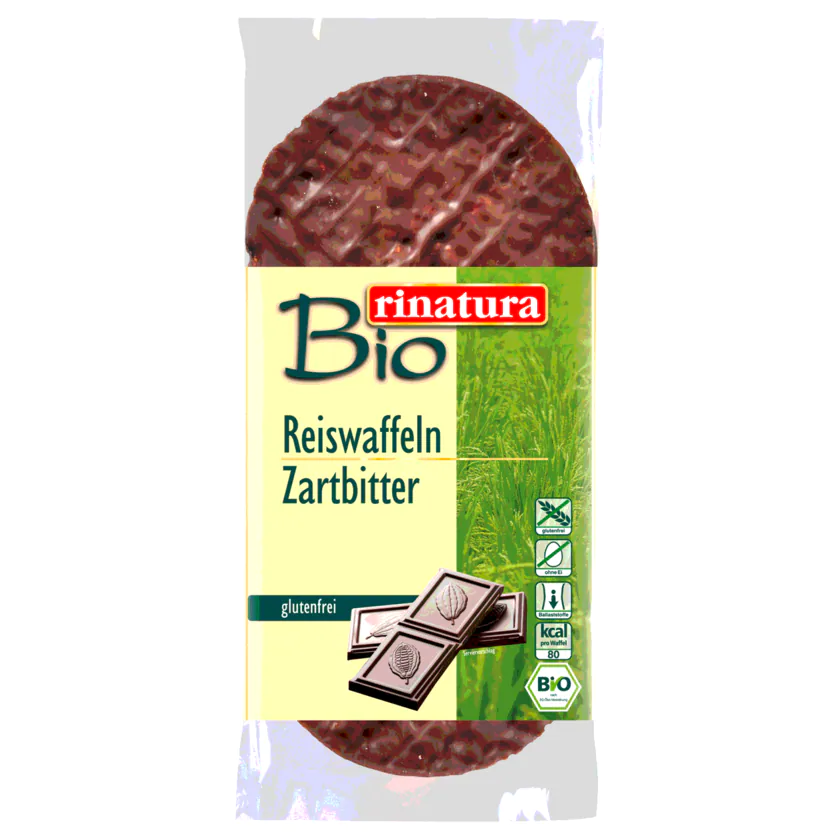 Rinatura Bio Reiswaffeln Zartbitter 100g - 4013200258733