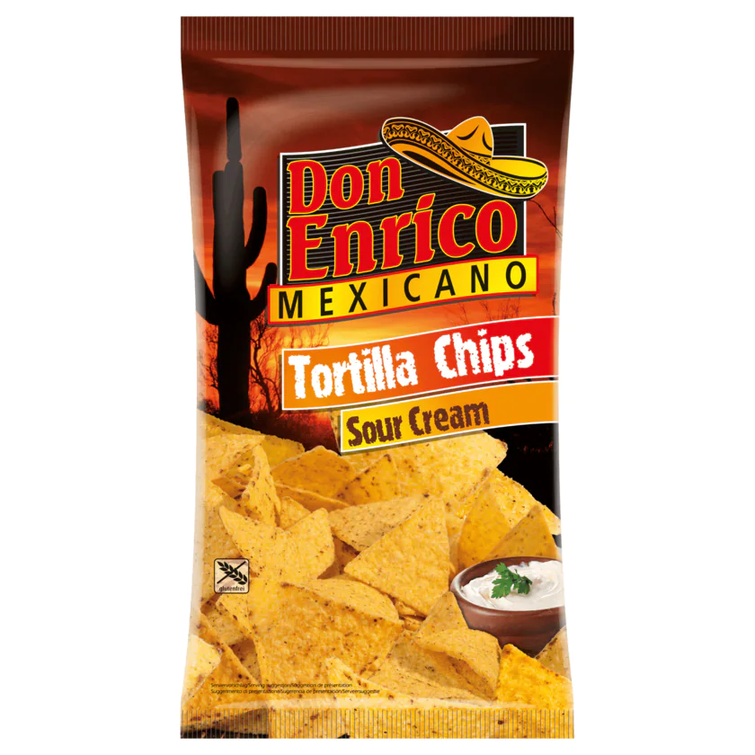 Don Enrico Mexicano Tortilla Chips Sour Cream 175g - 4013200782047