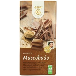 GEPA Schokolade Vollmilch Mascobado - 4013320296585
